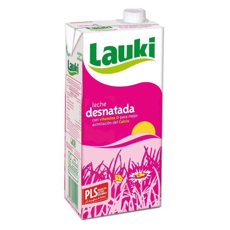 LECHE DESNATADA LAUKI BR.1L