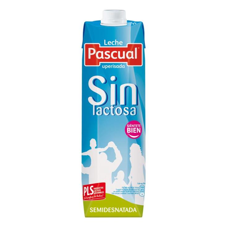 Leche semidesnatada Pascual brik 1 l - Supermercados DIA