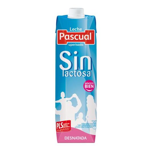 LECHE DESNATADA S/LACTOSA PASCUAL 1 L.