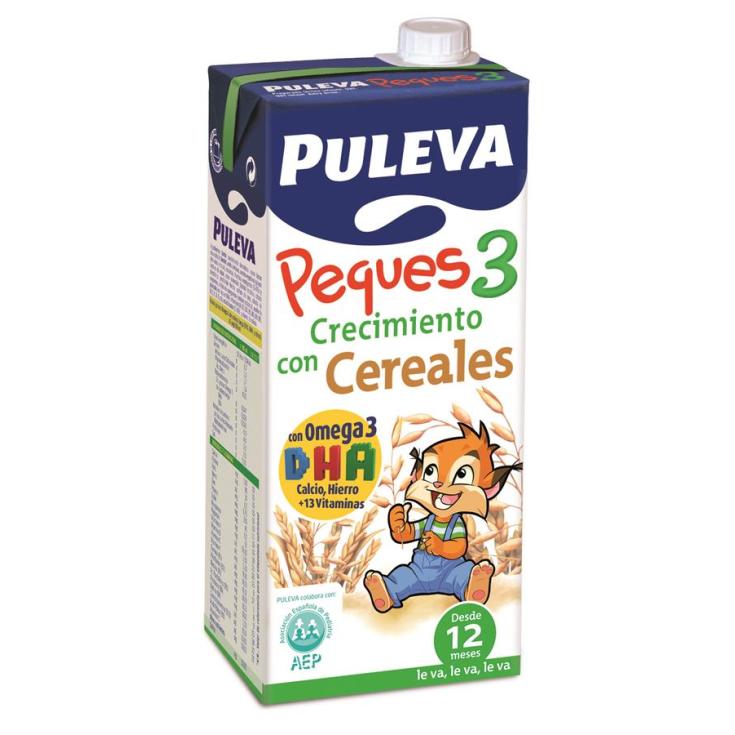 LECHE CRE. C/CER. PULEVA PEQUES-3  1 L.