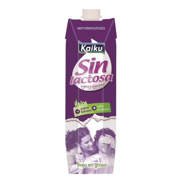 LECHE SEMI SIN LACTOSA KAIKU 1L