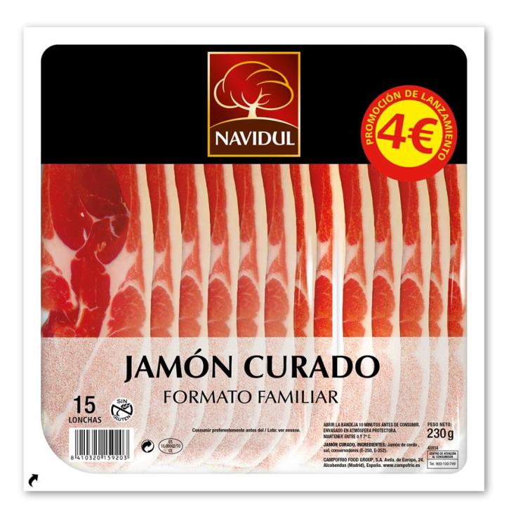 JAMON LONCHAS NAVIDUL 230G