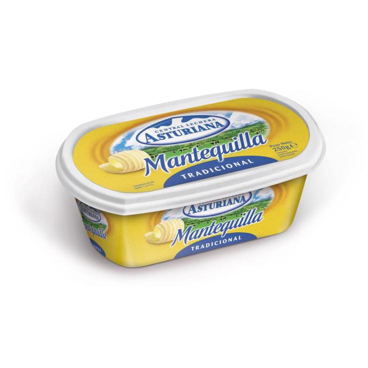 MANTEQUILLA ASTURIANA TARRINA 250 G.