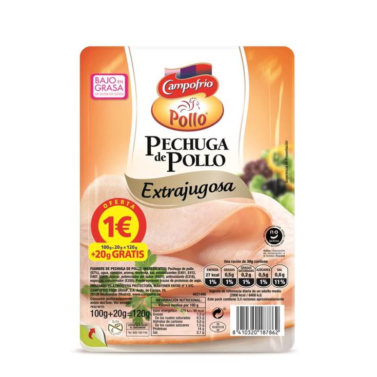 PECHUG.POLLO LONCH.100G CAMPOFR