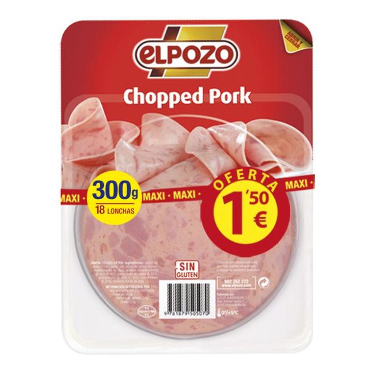 CHOPP.PORK LONCH.TP 300G EL POZO.