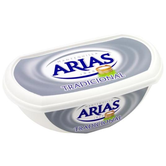 MANTEQUILLA ARIAS S/SAL PASTILLA 250 G.