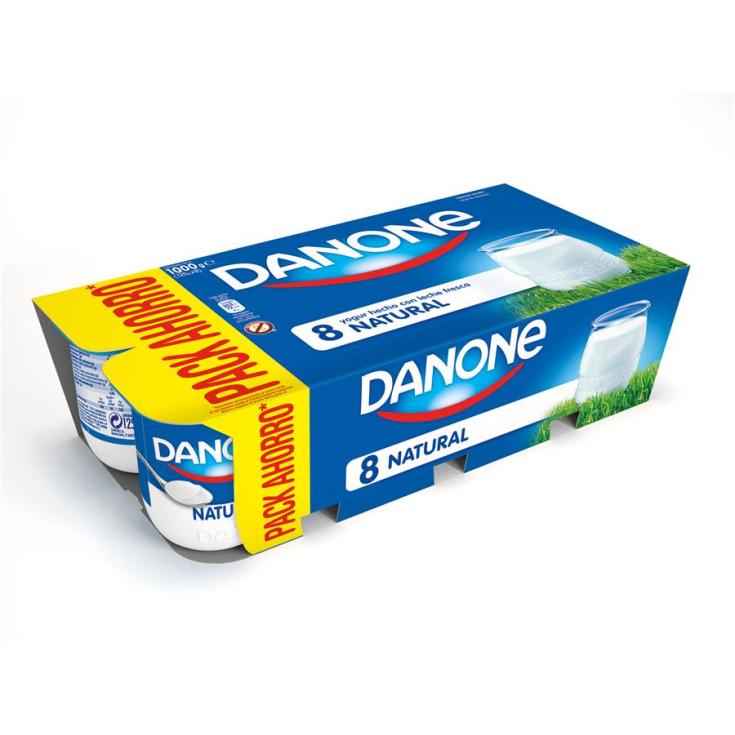 YOGUR NATURAL DANONE PACK-8