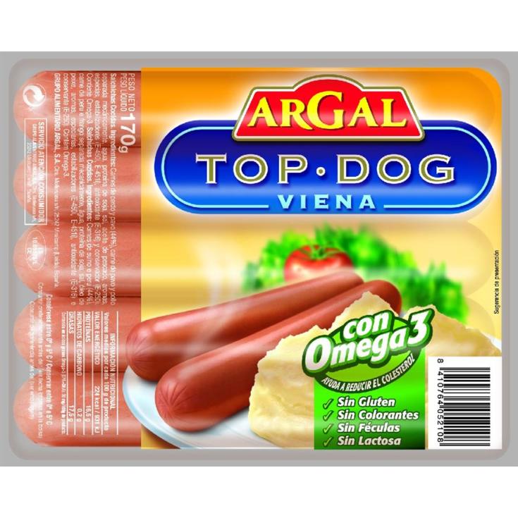 SALCHIC.TOP DOG VIENA ARGAL 170G