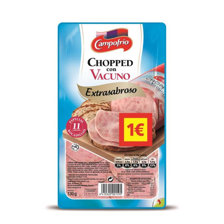 CHOPPED BEEF CAMPOFRIO LON.130G