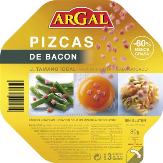 PIZCAS BACON ARGAL 80GRS