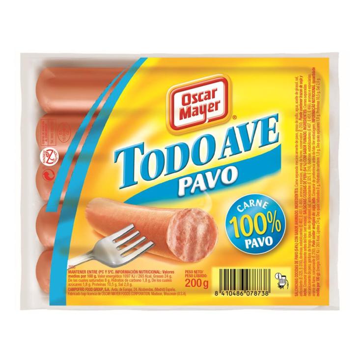 SALCHICH.PAVO OSCAR MAYER 200G.