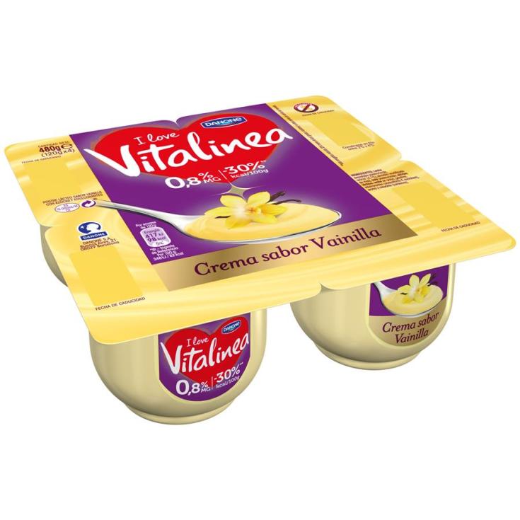 Y.VITALINEA CREMA VAINILLA X4 DANONE