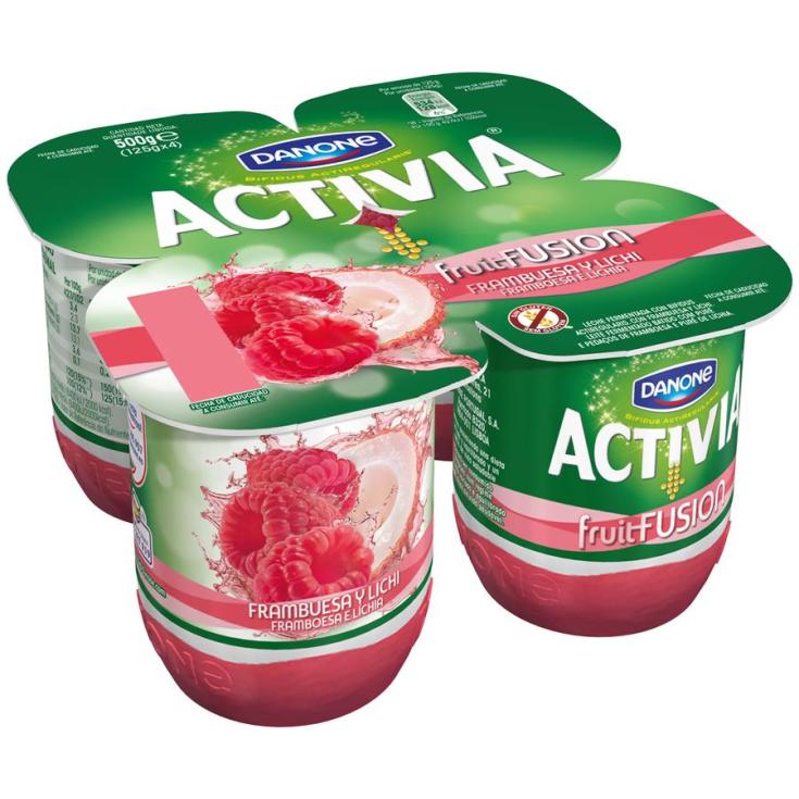 Y.ACTIVIA FUS.FRAMBUESA/LICHI X4 DANONE