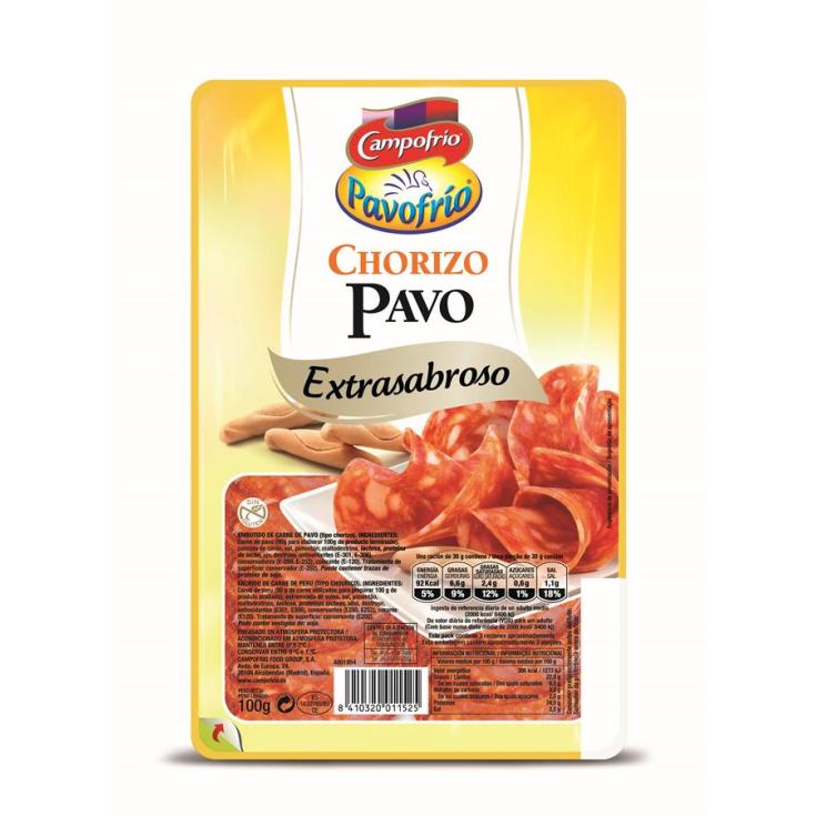 CHORIZO PAVOFRIO LONCHAS 100GR