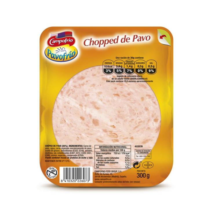 CHOPPED PAVOFRIO LONCH.300 GR