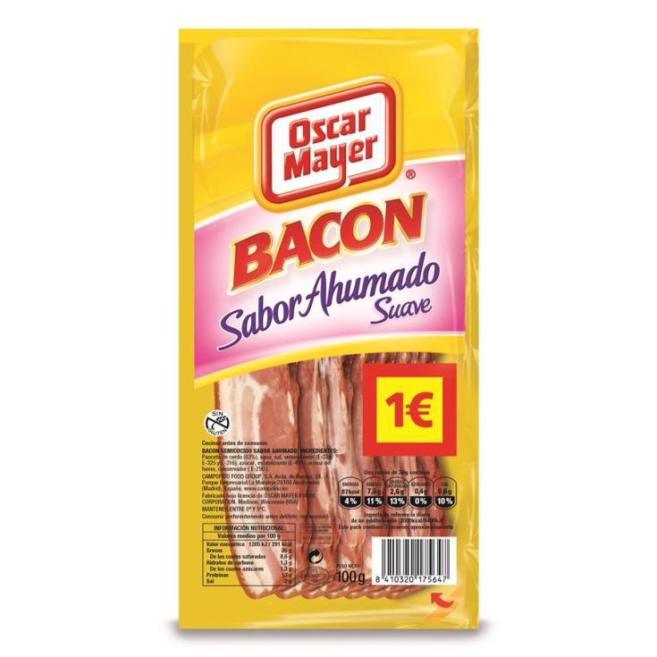 BACON SUAVE OSCAR MAYER 100GR