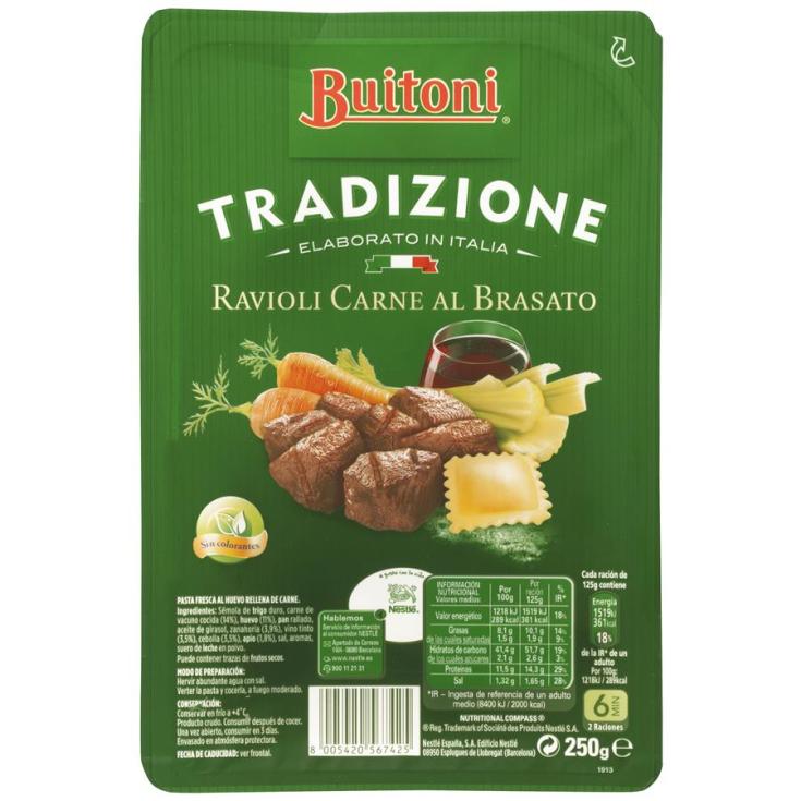 RAVIOLI AL BRASAT.BUITONI 250G