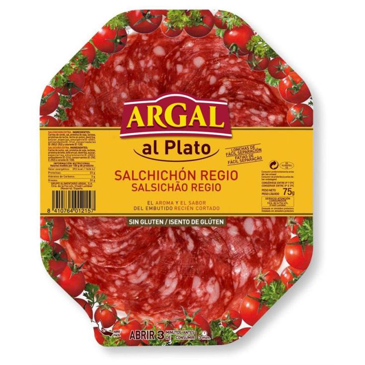 PLATO SALCHI.REGIO ARGAL 75GR