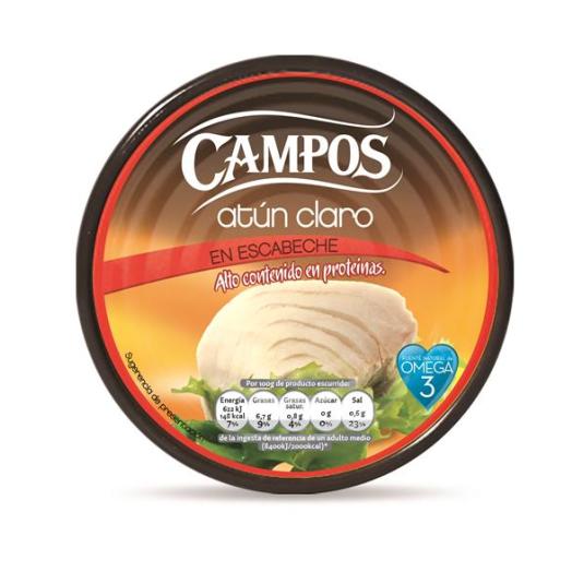 ATUN CLARO ESCABECHE CAMPOS 160G