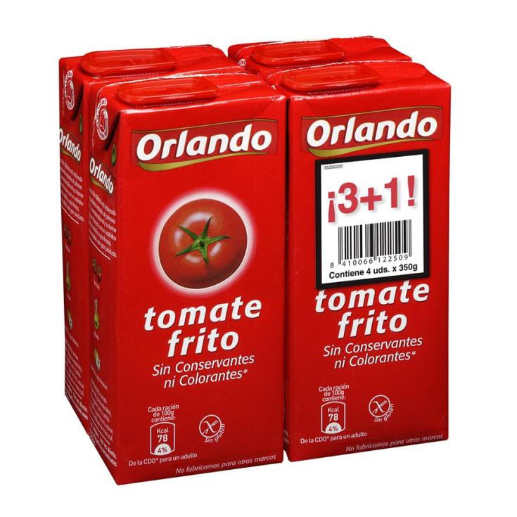 TOMATE FRITO ORLANDO 350G 3+1