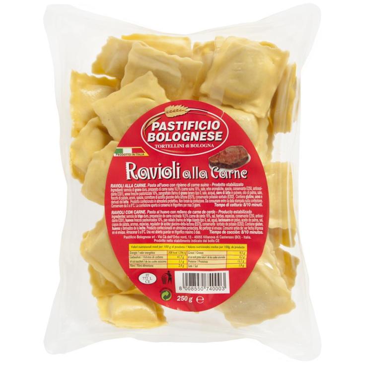 RAVIOLI CARNE PASTIFICIO BOLOGNESE 250G