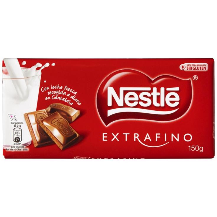 CHOCO.LECHE NESTLE TABLETA 150G