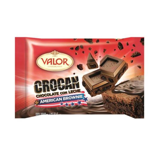 CHOC.CROCAN BROWNIE VALOR 100G