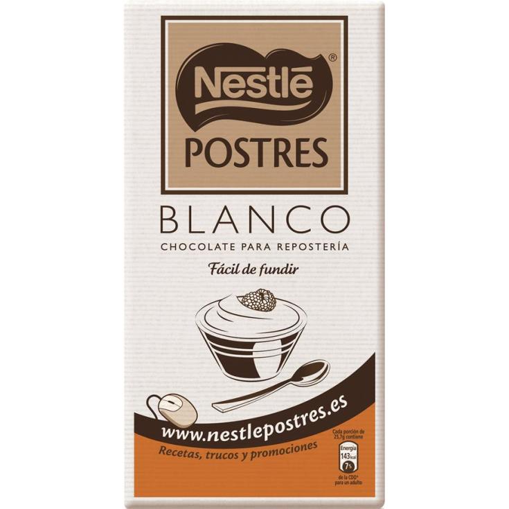 CHOCOL. POSTRE  BLANCO NESTLE 180G