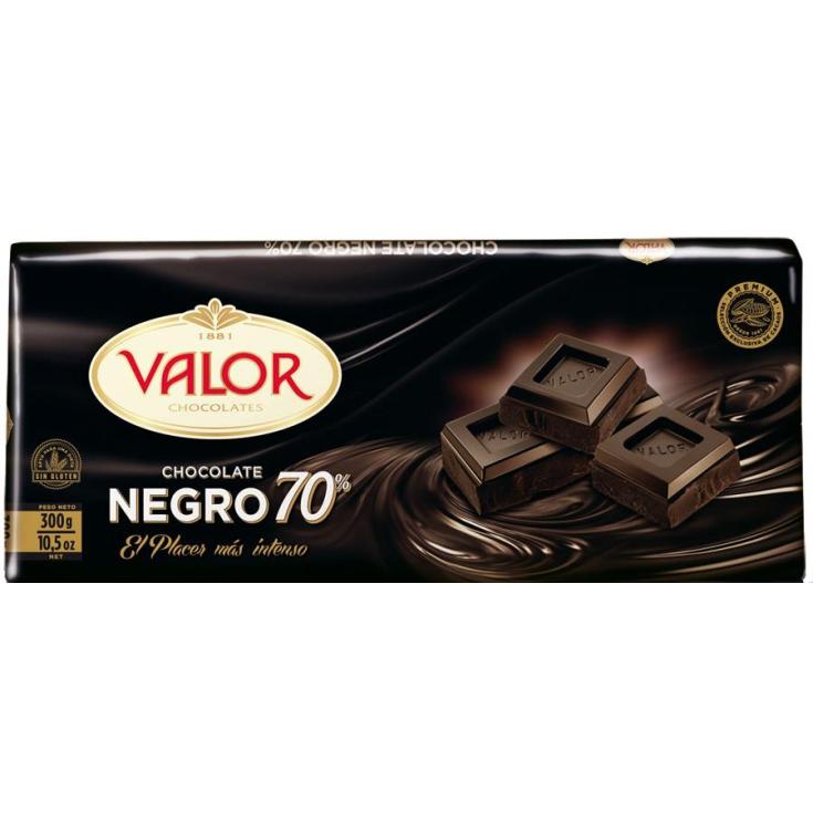 CHOCOLATE NEGRO 70% VALOR 200G