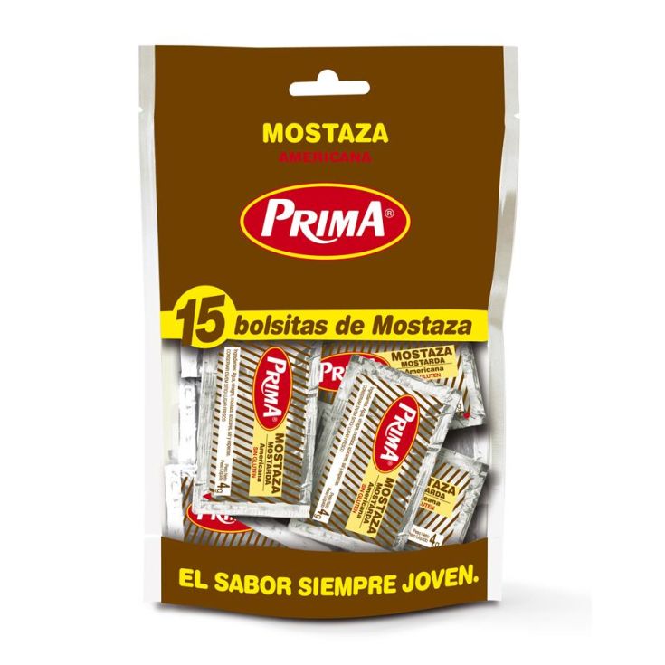 MOSTAZA MONODOSIS PRIMA P-15