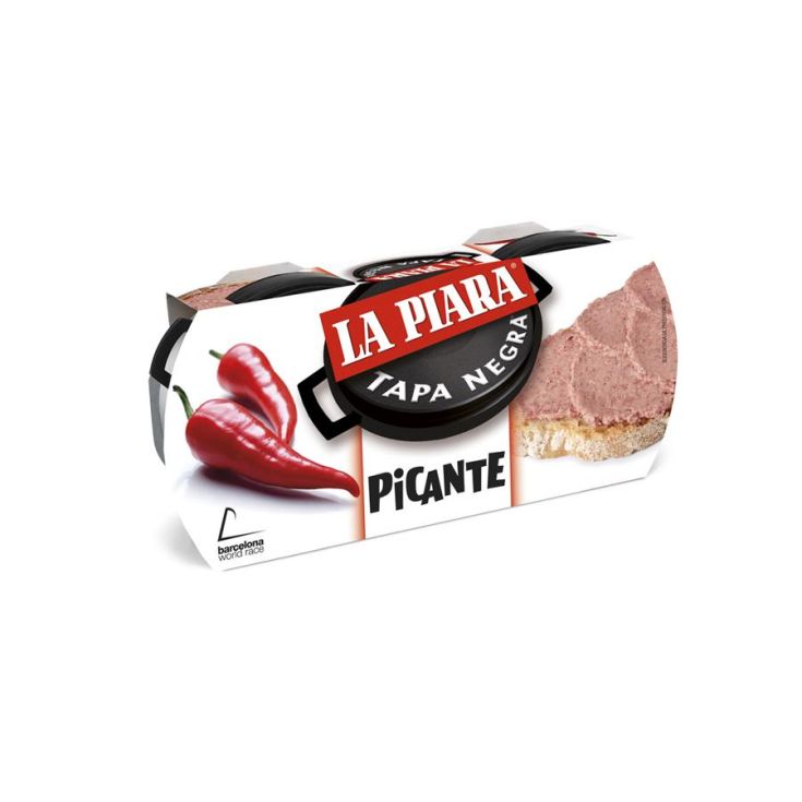 PATE TAPA NEGRA PICANTE  LA PIARA P-2