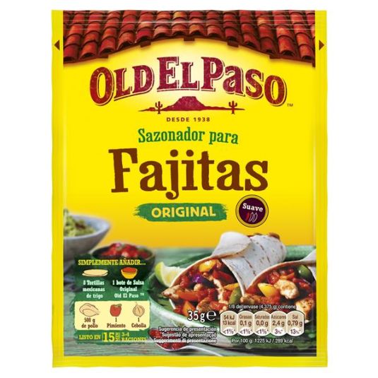 SAZONADOR FAJITAS OLD PASO 35G