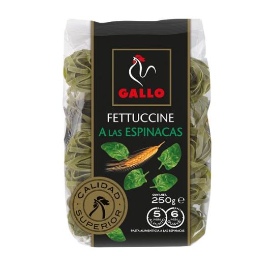 FETTUCCINE ESPINACA GALLO 250GR