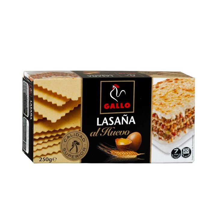 LAMINA LASAÑA HUEVO GALLO 250G