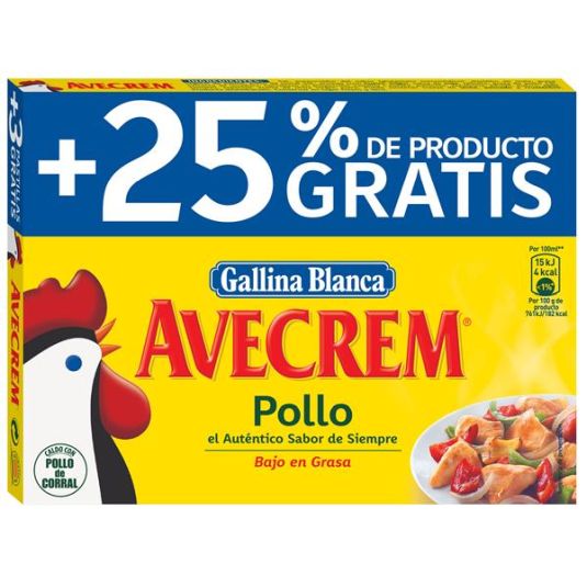 AVECREM CALDO DE POLLO 12 PAS.