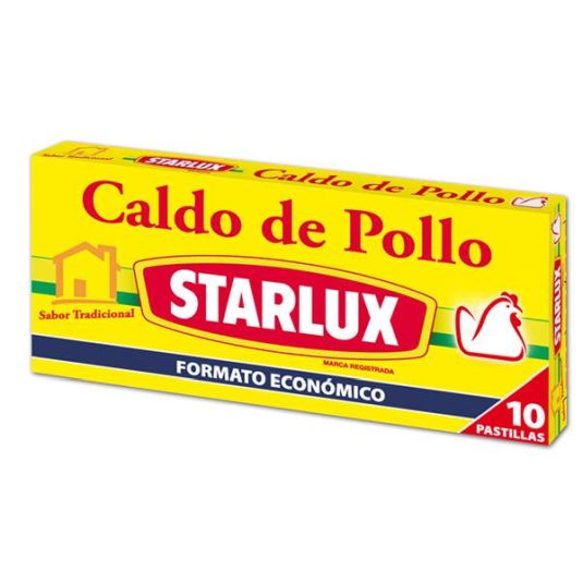 CALDO DE POLLO STARLUX 10 PAST.