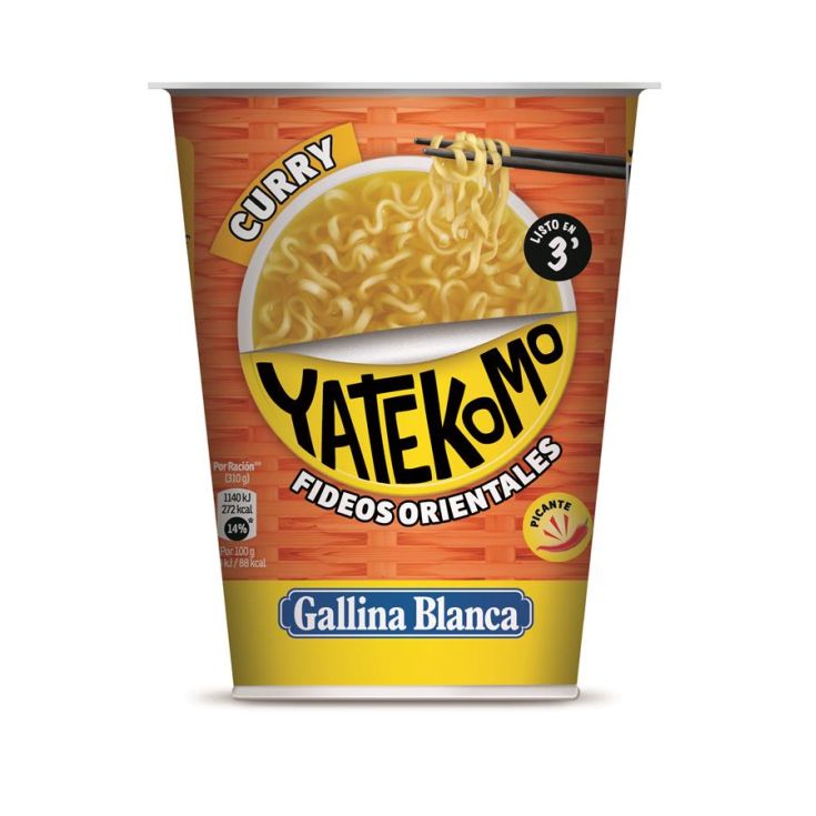 YATEKOMO VASO SABOR CURRY 60 G.