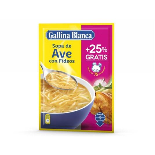 SOPA DE AVE C/FIDEOS G.B. 85 G.