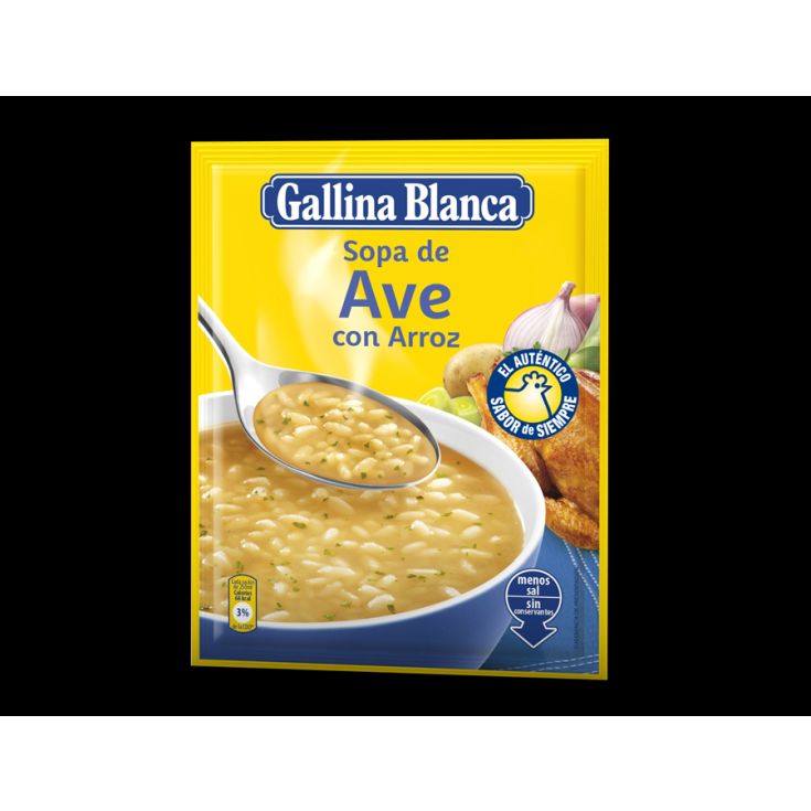 SOPA DE AVE C/ ARROZ G.B. 85 G.