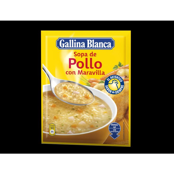 SOPA DE POLLO C/MARAVILLA G.B. 90 G.