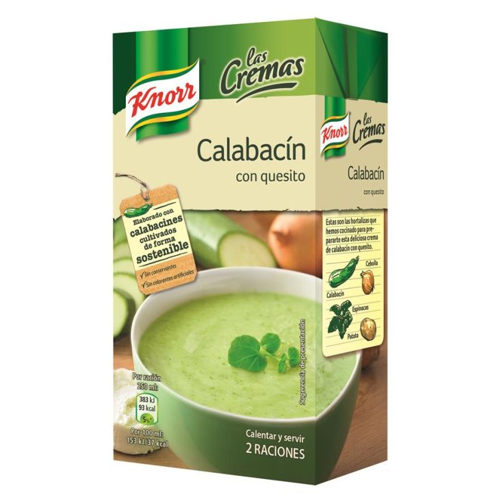 CREMA CALABACIN C/QUESITO KNORR 500 ML