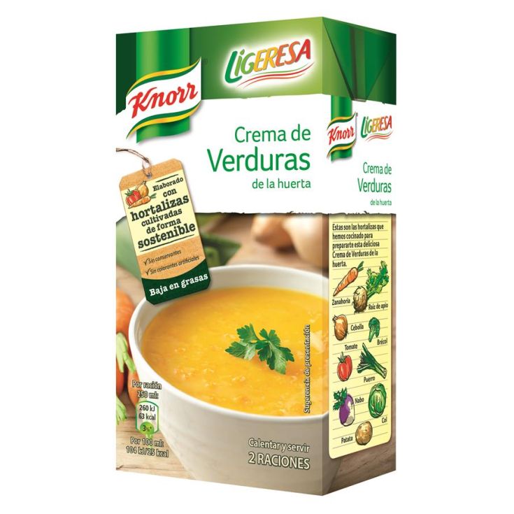 CREMA VERDURA LIGERESA KNOR 500M.