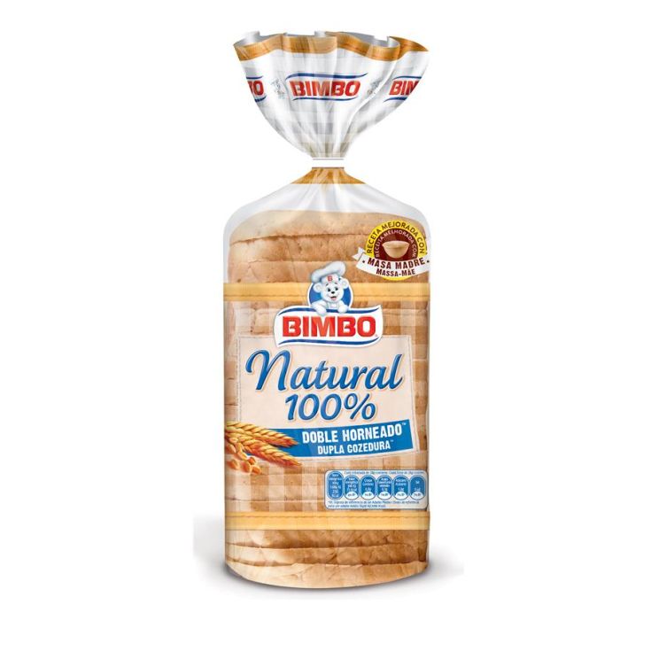 PAN BLANCO NAT.100% BIMBO 460GR.