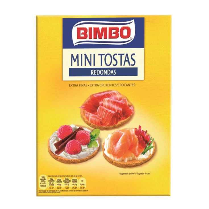 MINI TOAST ROND BIMBO 100GR