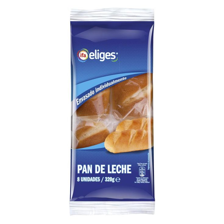 PAN DE LECHE (ENV IND) 8U IFA 320G.