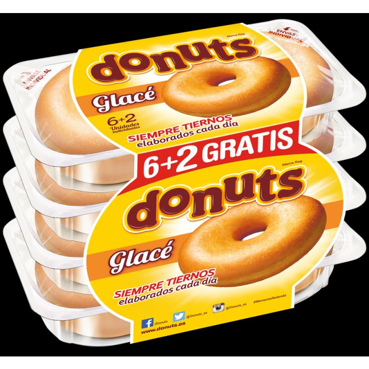 DONUTS GLACE PANRICO 6+2 312GR