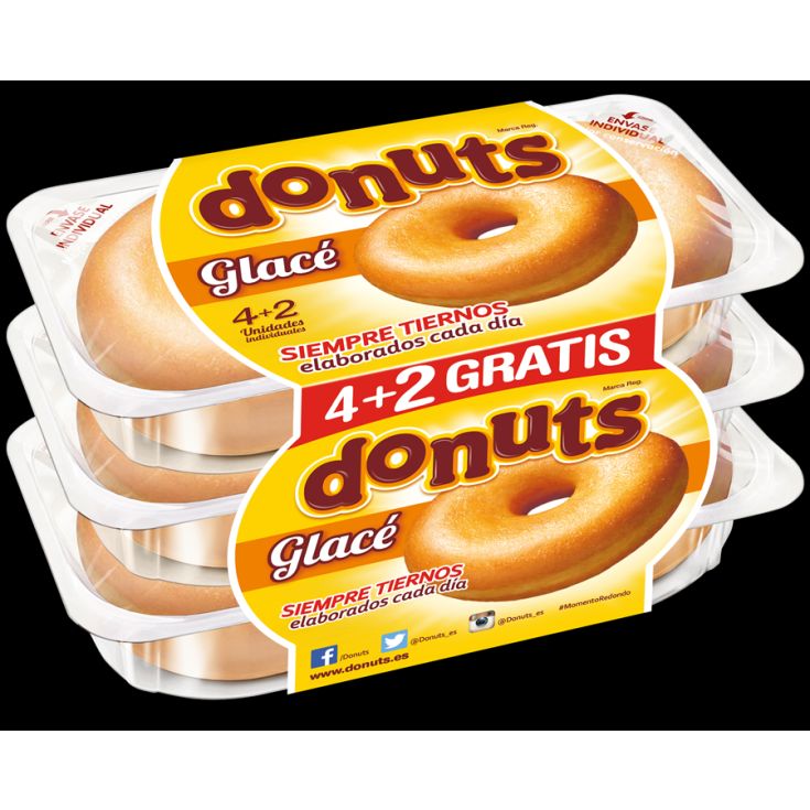 DONUTS GLASS PANRICO 4+2 312GR