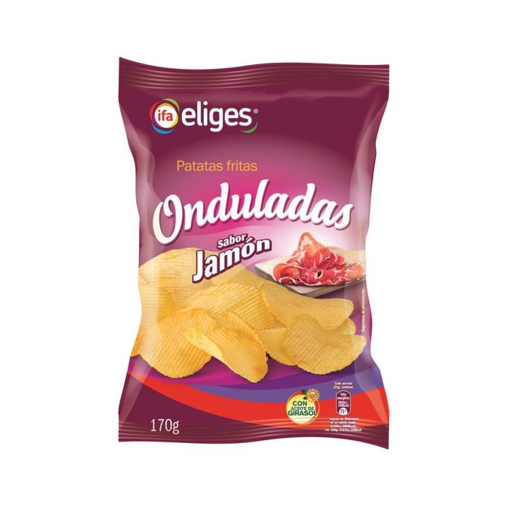 PATATAS FRITA OND.JAMON 170G IFA