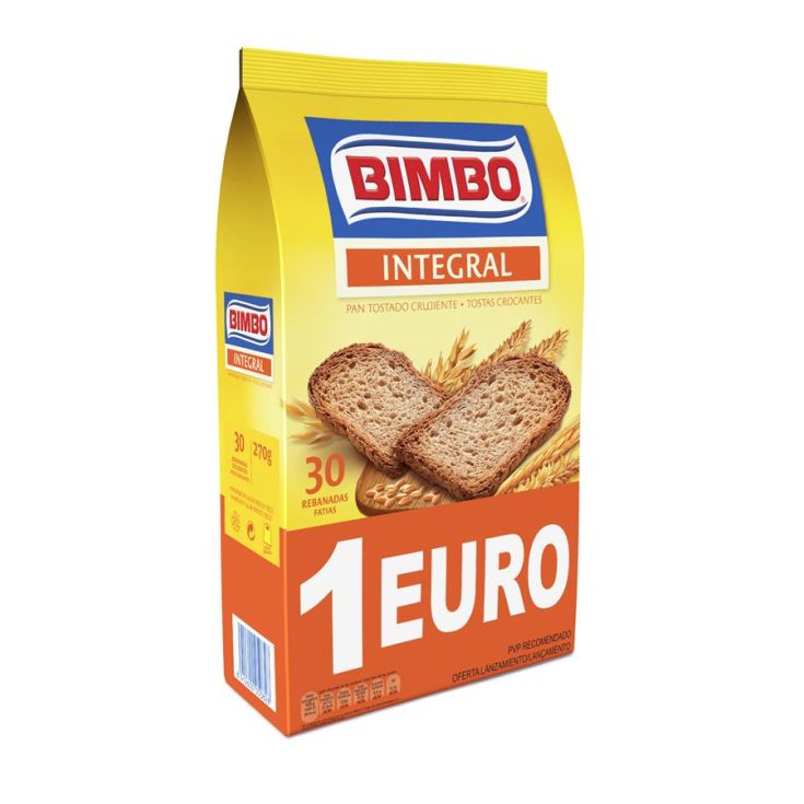 PAN TOSTADO INTEGRAL BIMBO 30R