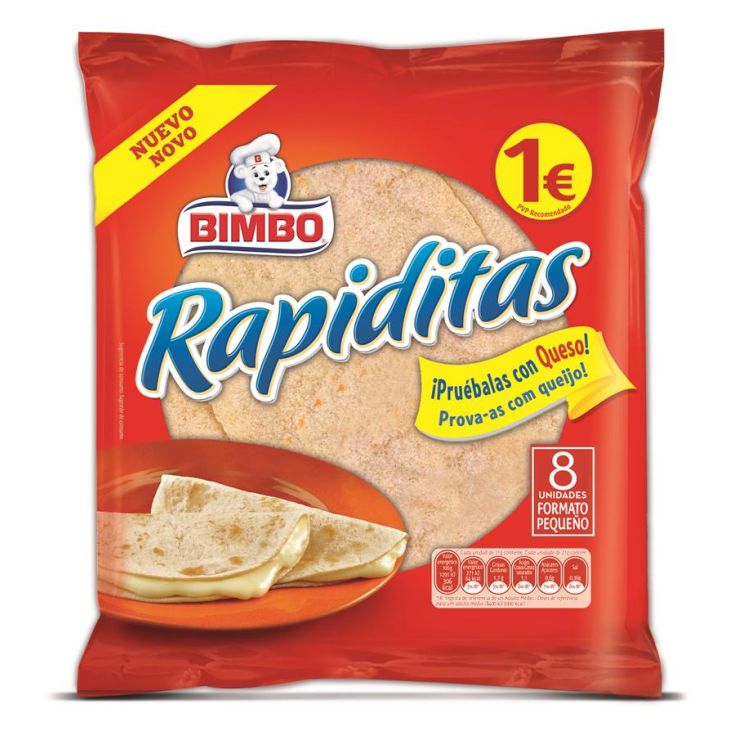 RAPIDITAS 8 UNID 168GR BIMBO